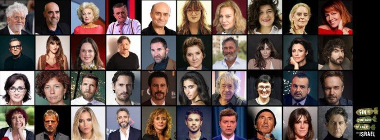 Artistas alzan la voz para pedir a Sánchez que corte el suministro de armas a Israel
