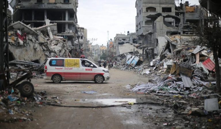 ambulancia-gaza-alto fuego
