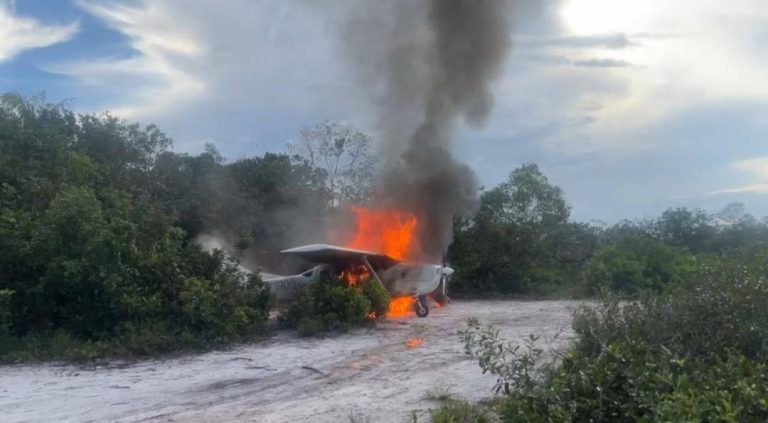 Incautada aeronave utilizada para el tráfico ilícito de drogas en Amazonas (1)