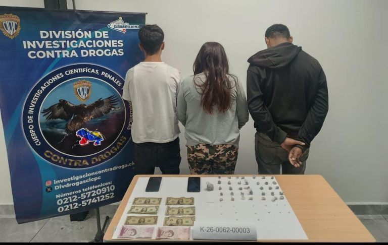 Desarticulada la banda delictiva Del Pito Concordia en Caracas, por microtráfico