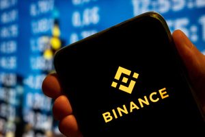 In this photo illustration, the cryptocurrency exchange